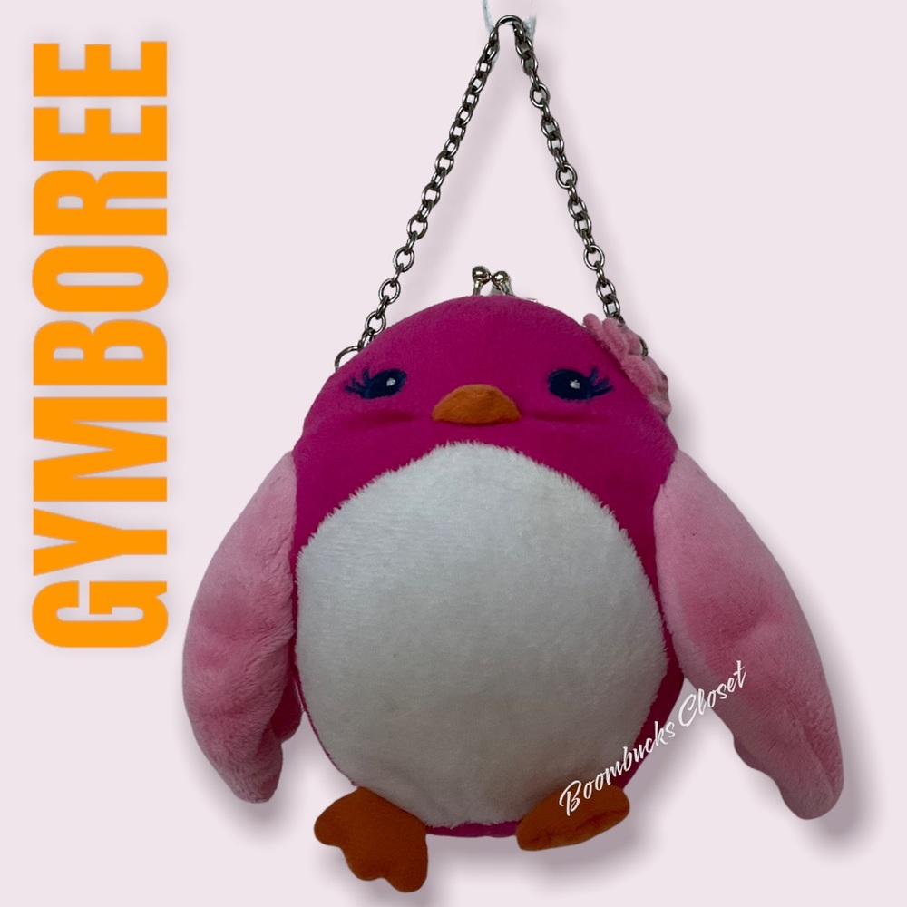 Like New Gymboree girl’s Pink Bird Bag. PinkToddler Bag, Bird Plush Bag